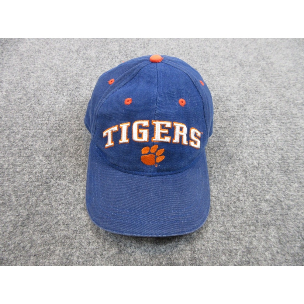Clemson Tigers Hat Cap Strap Back Blue Orange Logo College Football Mens